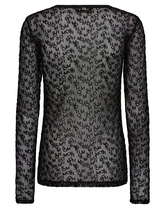 MMLoretta Mono Mesh Blouse - Black
